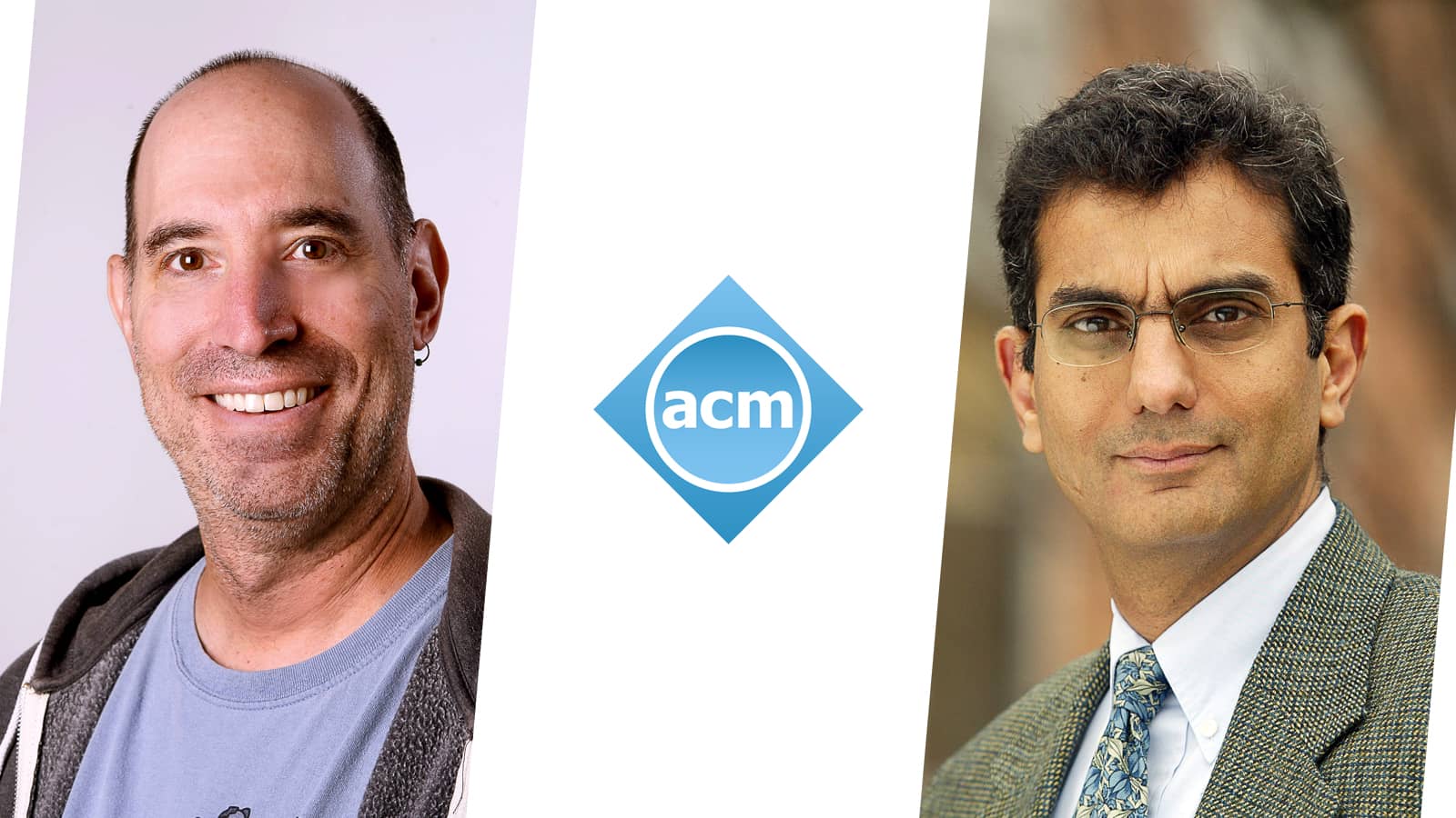 ACM logo with portraits of Professors Finkelstein and Malik