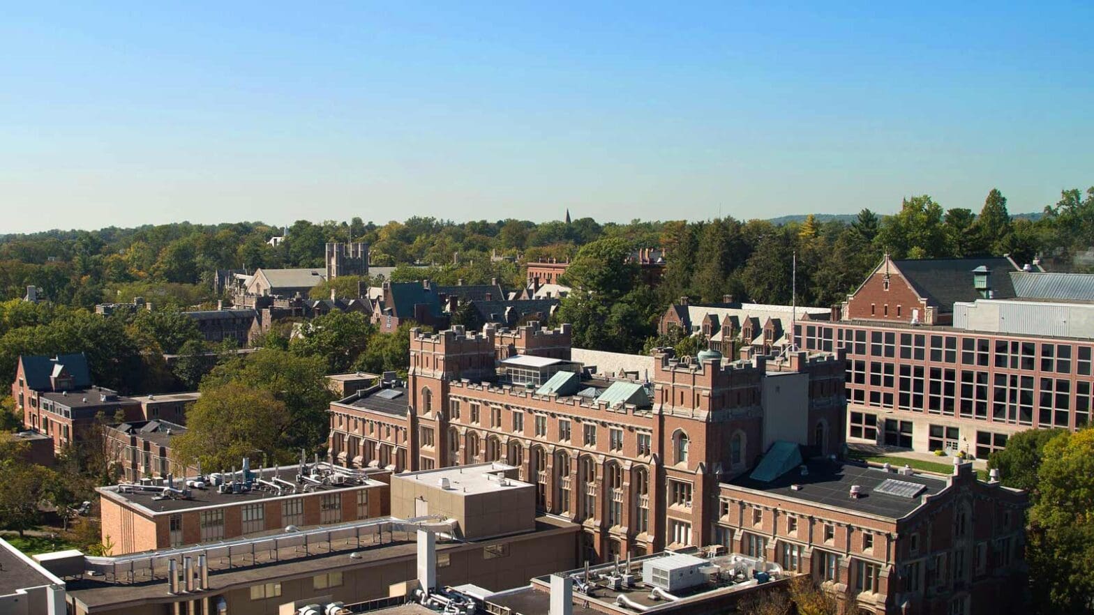 Princeton campus and Guyot Hall