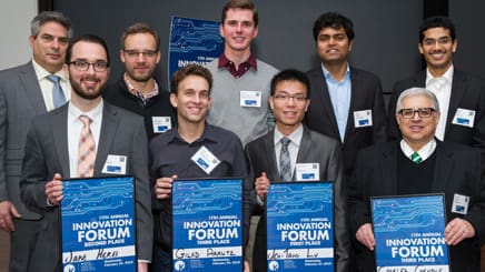 Innovation Forum winners pose
