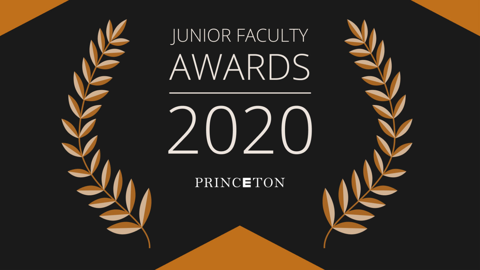 Graphic image with words Junior Faculty Awards 2020