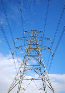 An electricity pylon.