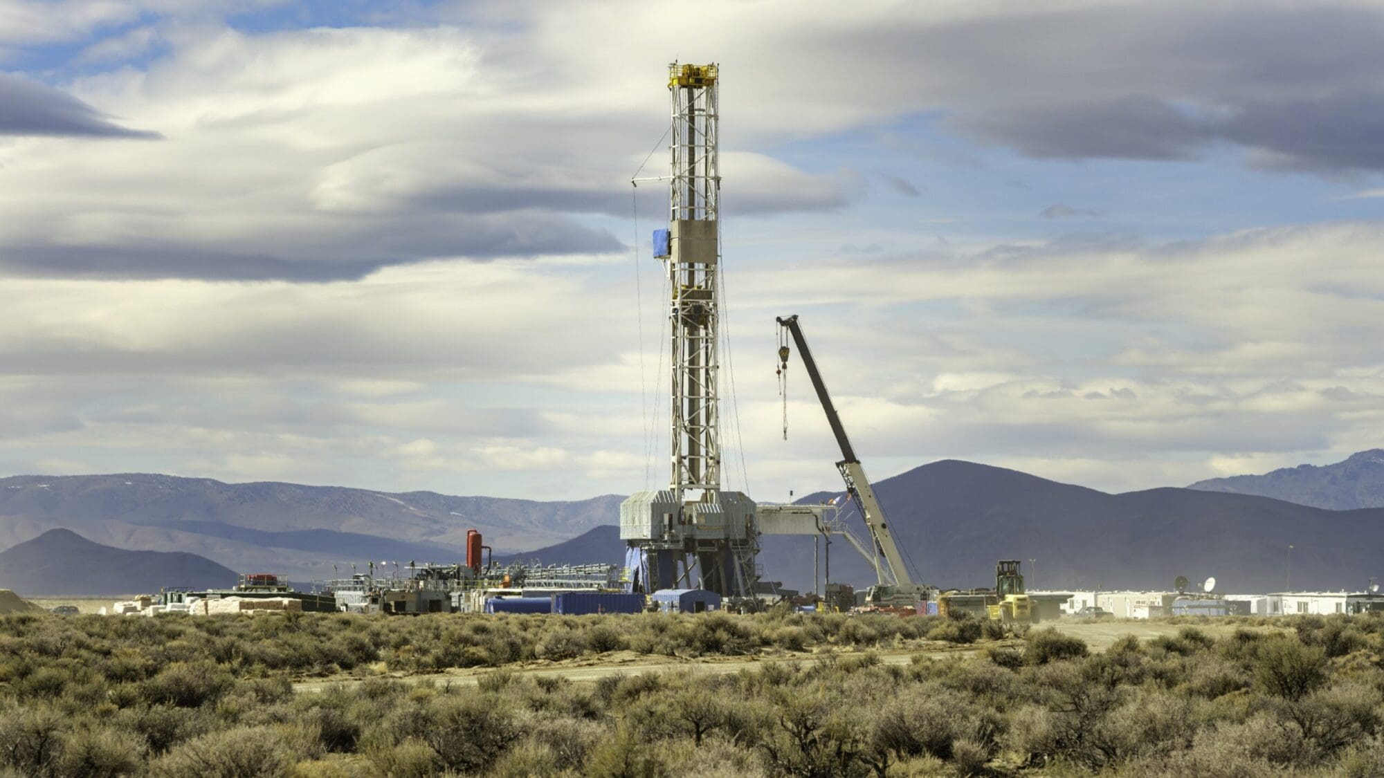 A drilling rig in Nevada.