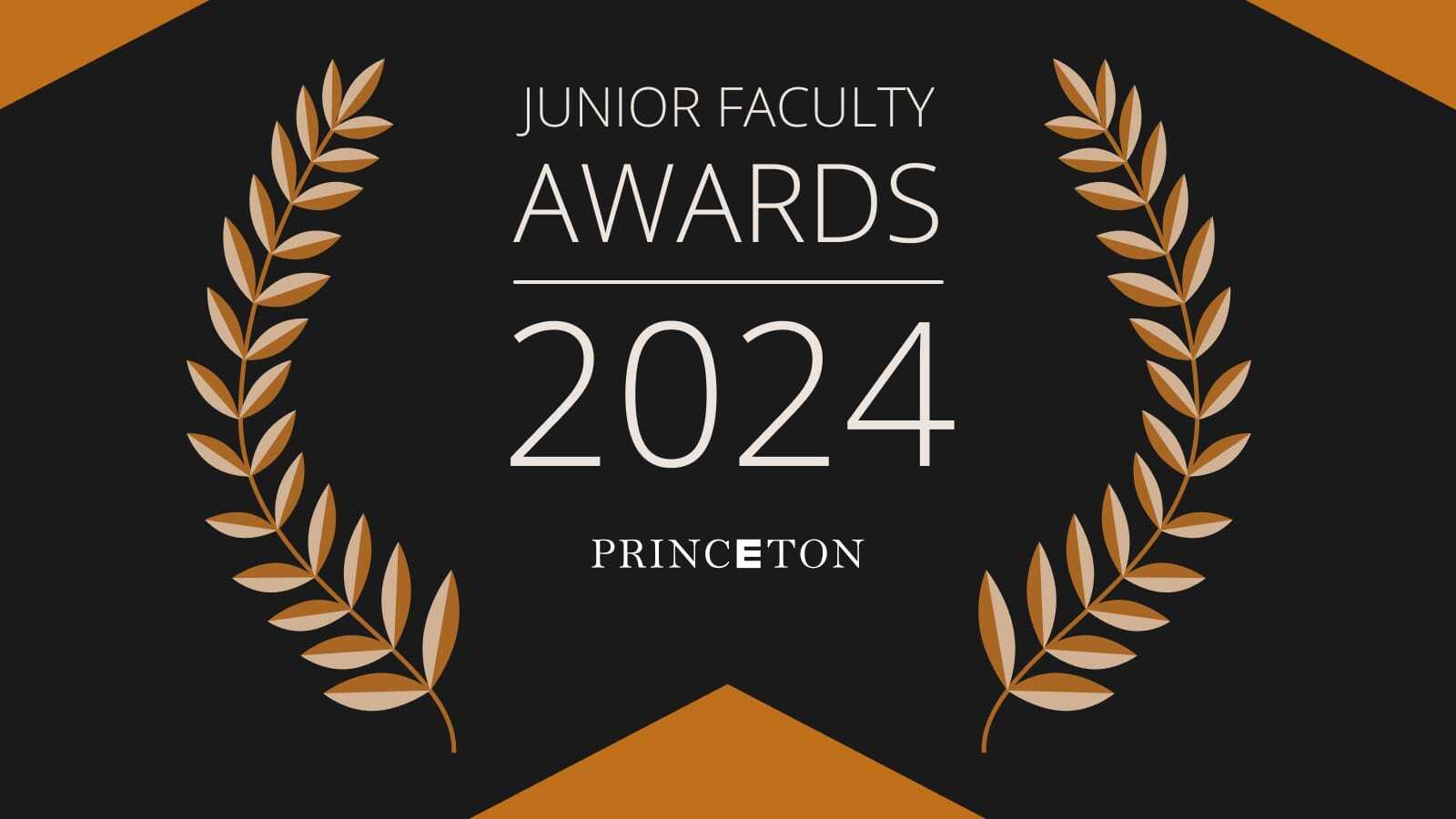 Plaque that reads "junior faculty awards 2024".