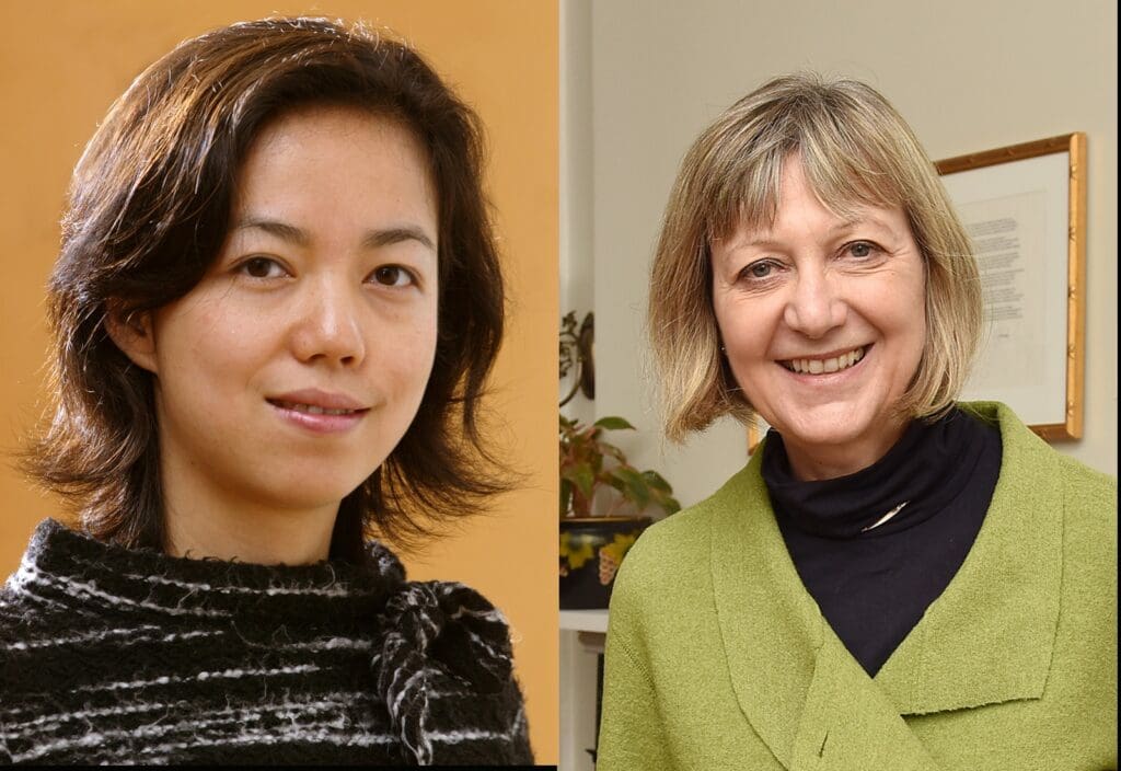 Portraits of Fei-Fei Li and Christiane Fellbaum.