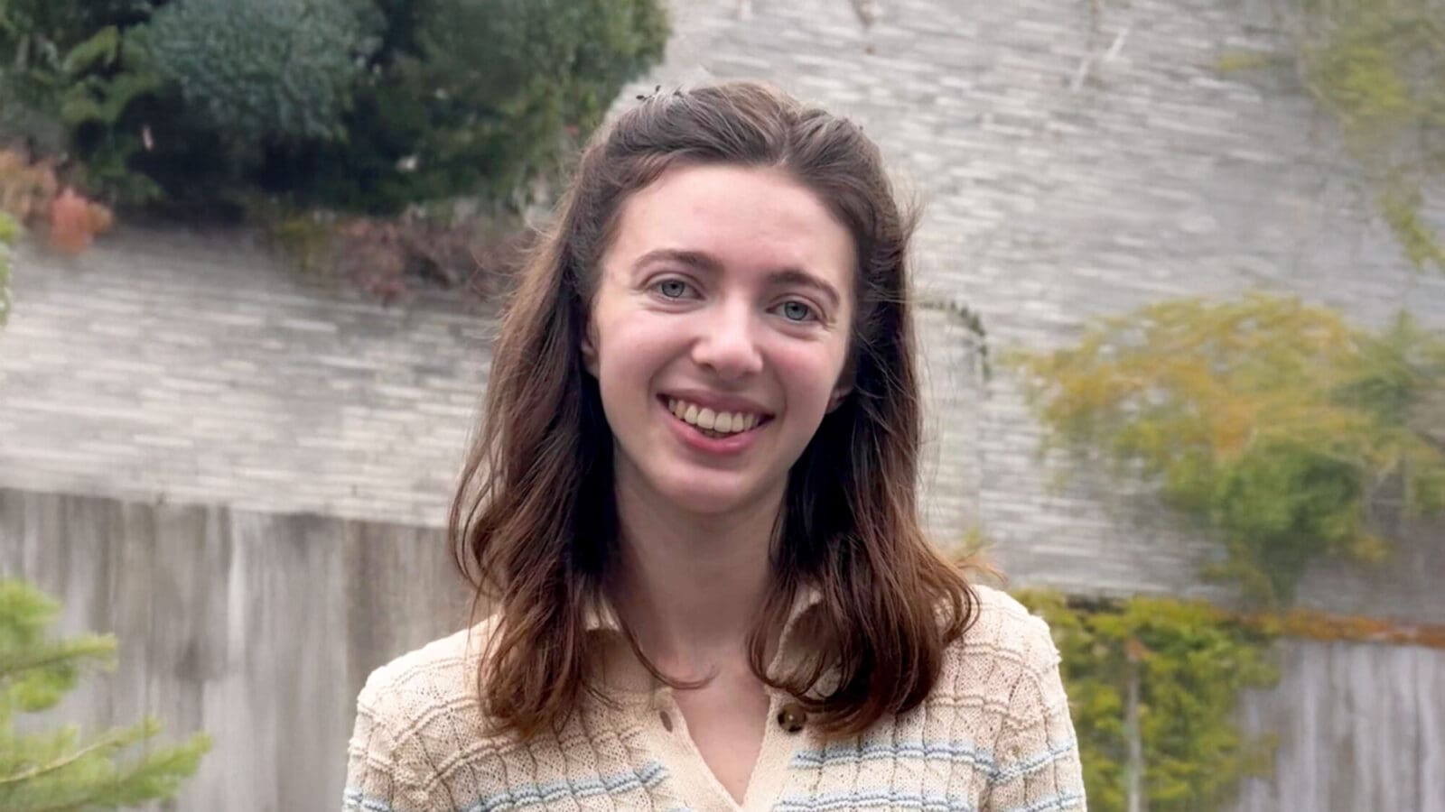 Portrait of Clara Bloom.