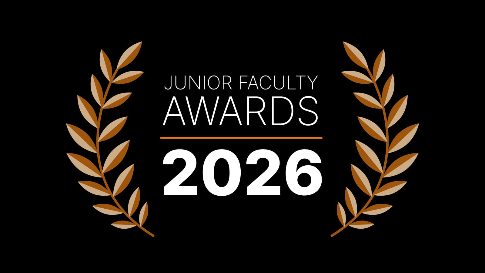 Junior Faculty Awards 2026 graphic.