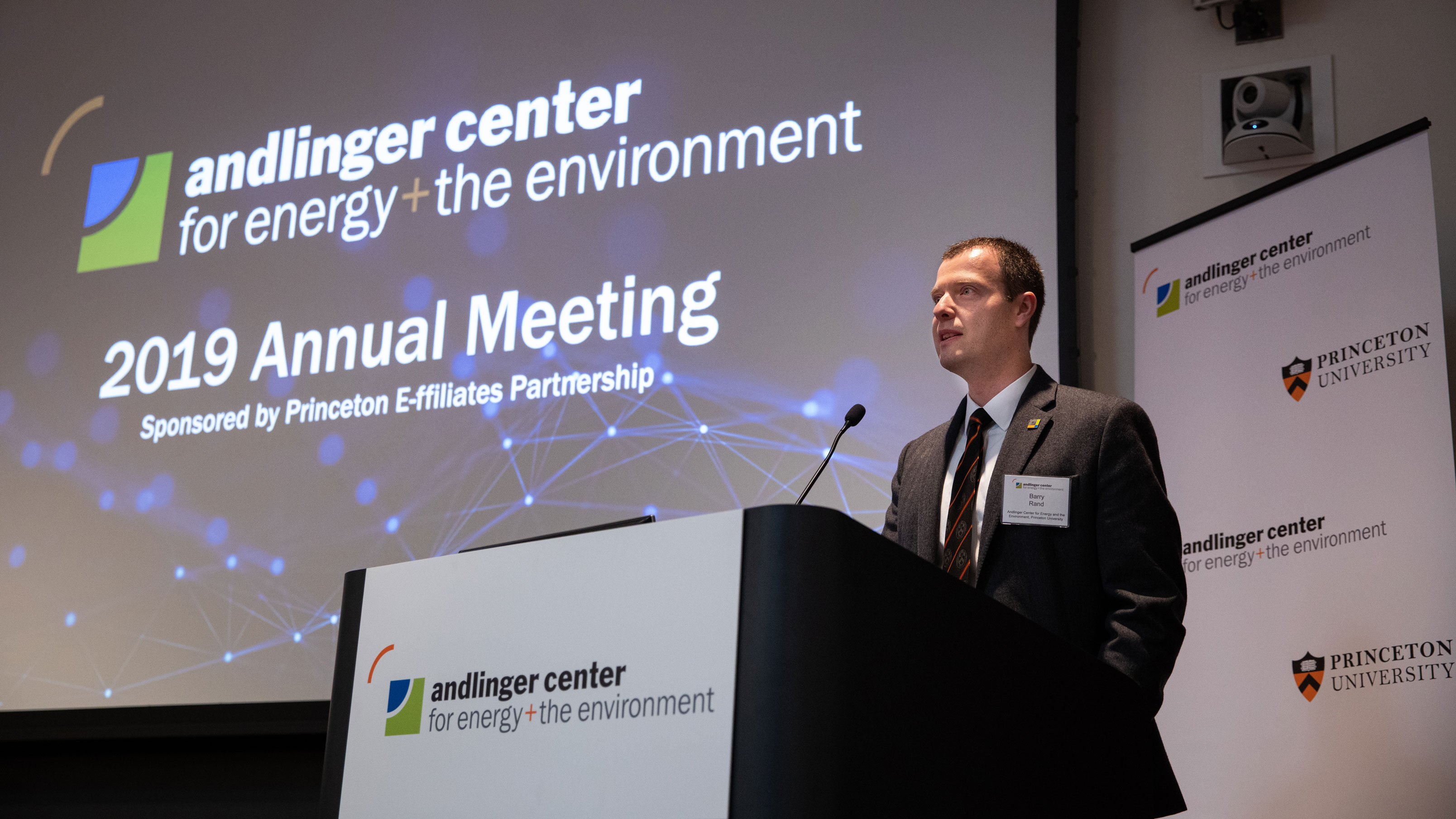 Photo of speaker at Andlinger Center annual meeting