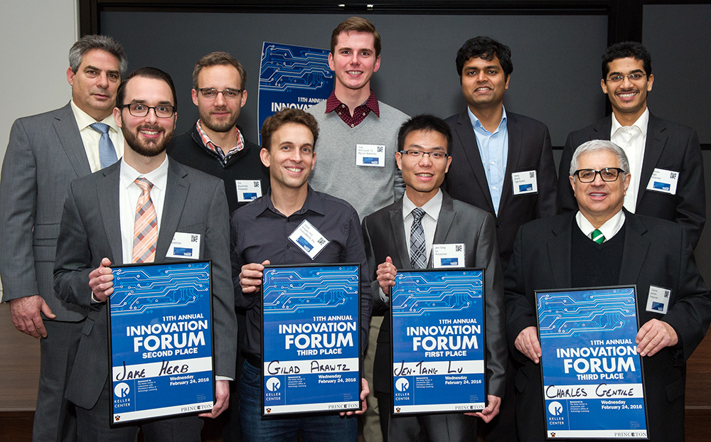 Innovation forum winners pose