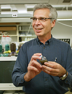 Professor Jaffe in a lab