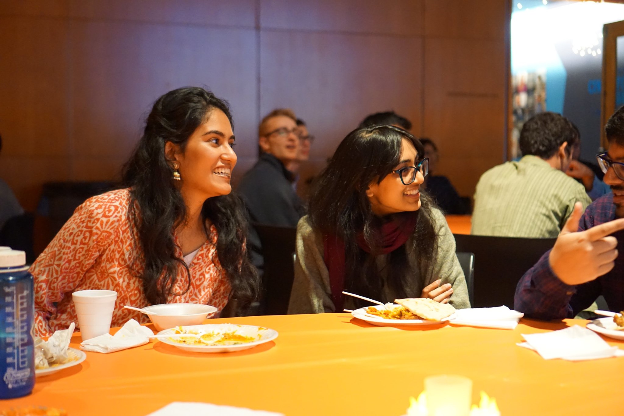 Students enjoy Diwali Banquet held in Friend Center, hosted by the South Asian Students Association (SASA).