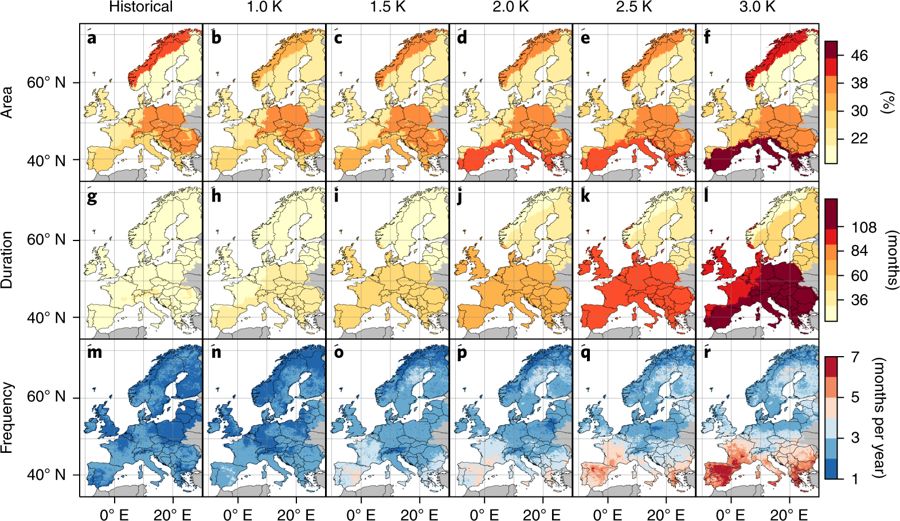 Researchers project that European droughts will increase with climate change. Image courtesy of the researchers.