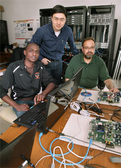 Mung Chiang and members of his research group