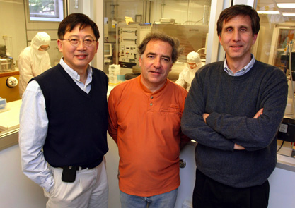 Stephen Chou (left), Robert Austin (center) and James Sturm (right)